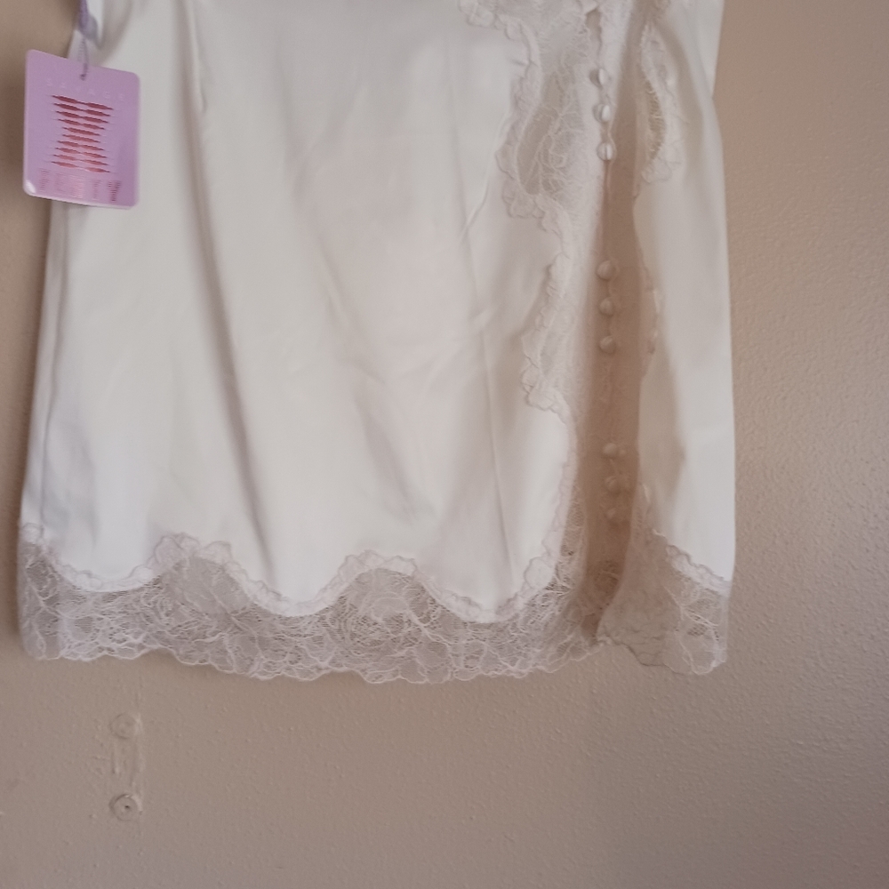 Wendy X Rihanna silk skirt black and white